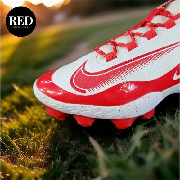 Nike Alpha Huarache Elite 4 Low MCS Baseball Cleats Red FD6255-105 - Men\'s 10.5 main image 5